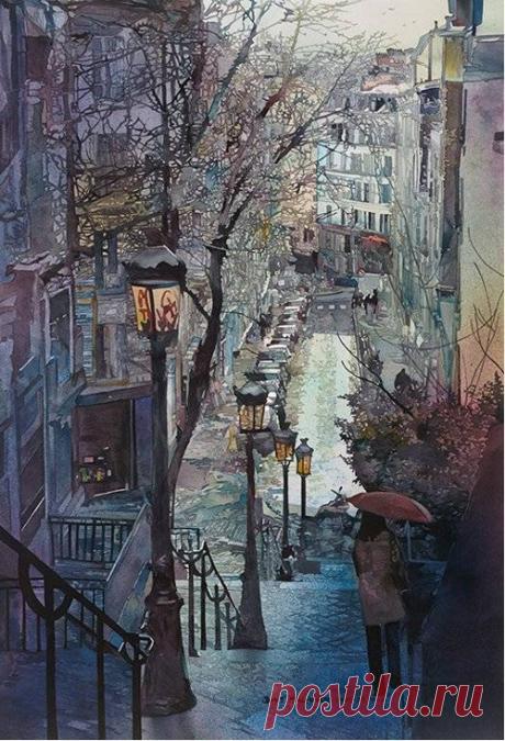 АКВАРЕЛЬНАЯ ЖИВОПИСЬ ОТ ТОМАСА ШАЛЛЕРА (THOMAS SCHALLER)