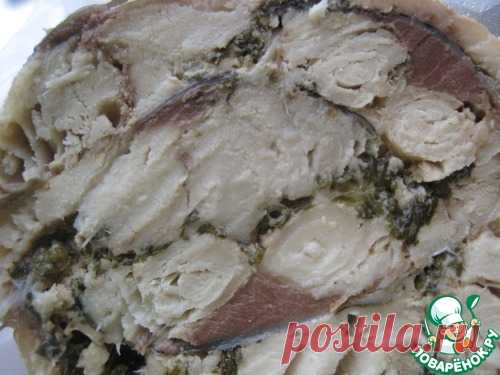 Скумбрия, запеченная рулетом. Вкусная и держит форму без желатина
