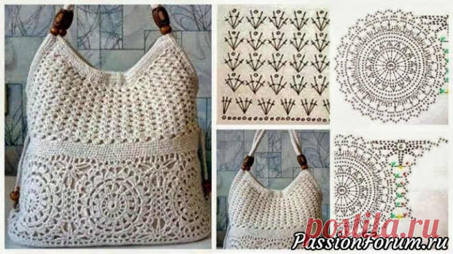 Летняя сумка крючком. | Вязаные крючком аксессуары