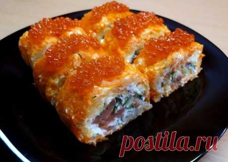 Салат - ролл с икрой и рыбой Автор рецепта Юлия Яковлева - Cookpad