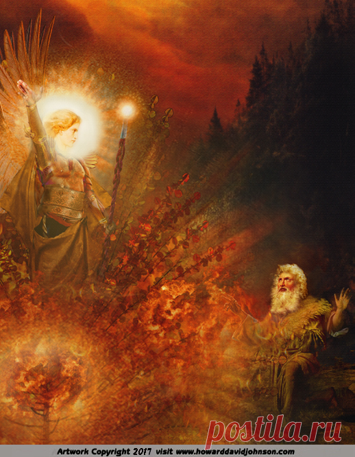 Angel Art and a brief introduction to Angelology; New Pictures of Angels by Howard David Johnson featuring oil paintings, prismacolors and digital media.