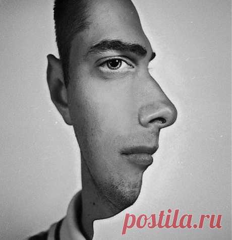 Психологическое упражнение.Графическая иллюзия! . Психологическое упражнение.
Развивает умение сосредоточиться в нужную минуту.
Смотрите на картинку. Сколько времени вы сможете сконцентрироваться на одном объекте. Чтобы у вас взгляд не &quot;перепрыгивал&quot; с анфаса на профиль мужчины.
Чем дольше вы сможете удерживать взгляд тем лучше.