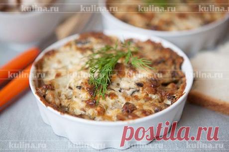 Картофель, запеченный под сырно-грибным соусом – рецепт приготовления с фото от Kulina.Ru