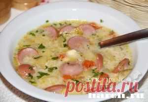 Картофельный суп с сосисками и сыром | Фоторецепт с подробным описанием от Харч.ру