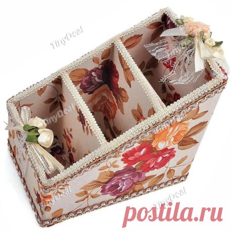 Купить Table Storage Box Three Desktop Basket Lace Office Cosmetics HHI-360227 по низким ценам с характеристики и отзывы - TinyDeal