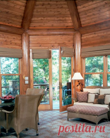 Custom Hybrid Log Homes &amp; Timber-Frame Homes – Photo Gallery by Wisconsin Log Homes - Special Spaces - Wisconsin Log Homes