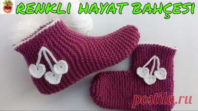 Çok Kolay Bot Patik Modeli  -  Anlatımlı Yapılışı -  Örgü Dantel Oya El İşi