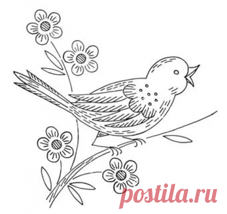 рисунок птиц для вышивки: 10 тыс изображений найдено в Яндекс.Картинках