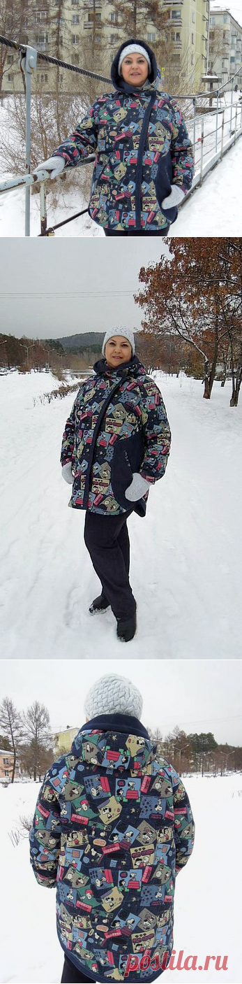 Куртка из джинсовой ткани на синтепоне