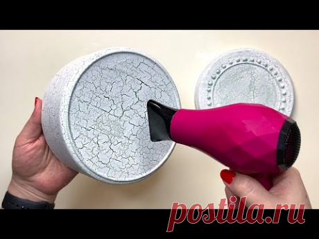 A simple idea for decorating a plastic box - YouTube