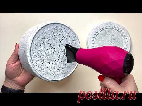A simple idea for decorating a plastic box - YouTube