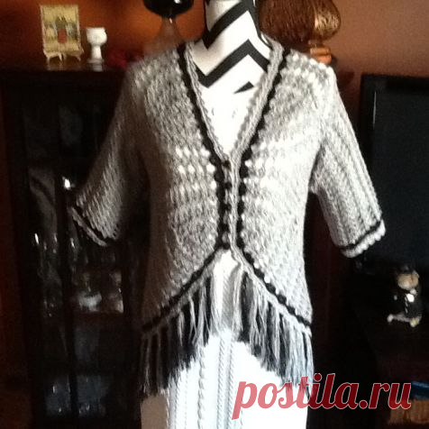 Кофточка -туника крючком из журнала "Crochet so fine" / Вязание крючком / Вязание крючком. Ваши работы