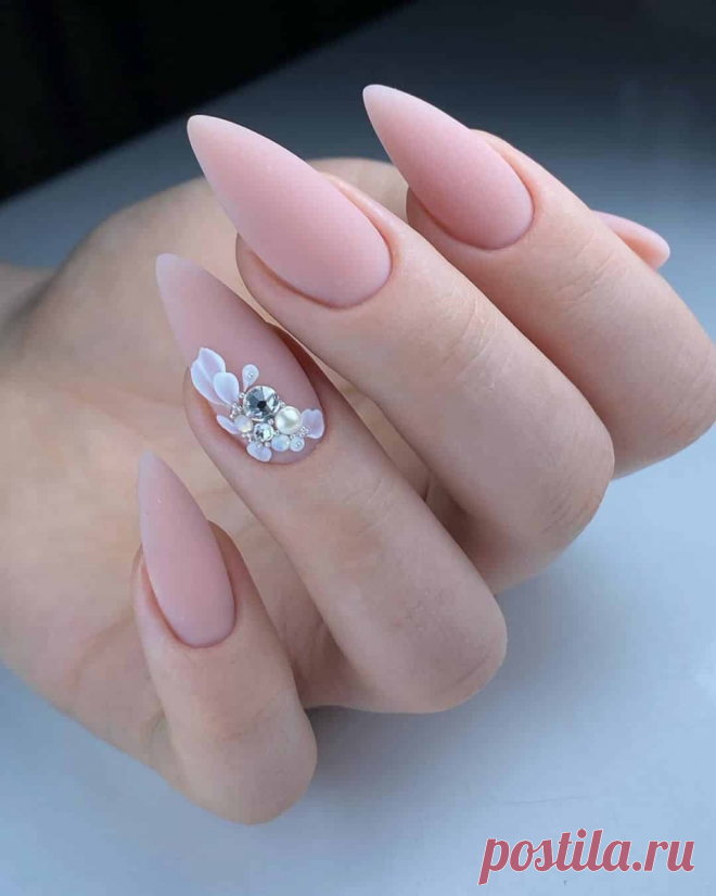 Маникюр на свадьбу миндаль (28 фото) - картинки modnica.club