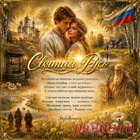 Святая Русь. Ко Дню России ~ Открытка (плейкаст)