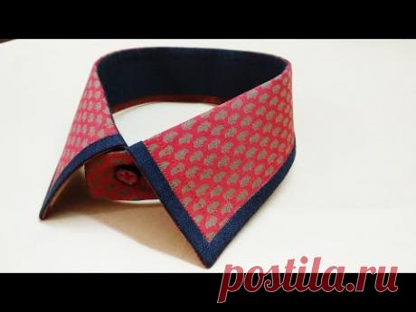 How to sew a shirt collar design