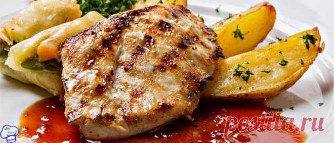 Рецепт стейков из индейки на сковороде гриль