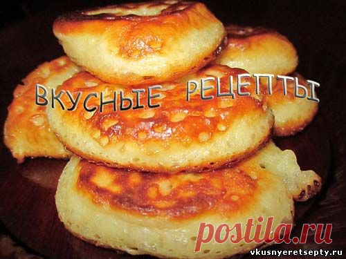 Пышные оладьи на кефире