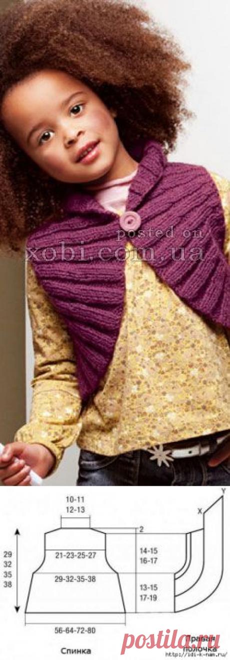 вязаное болеро для девочки