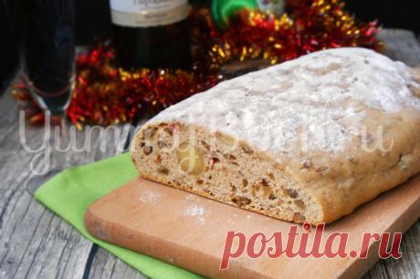 Рождественский штоллен с марципаном - пошаговый рецепт с фото