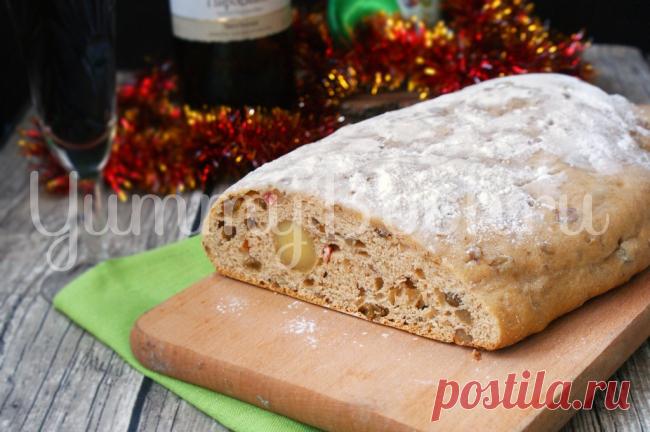 Рождественский штоллен с марципаном - пошаговый рецепт с фото