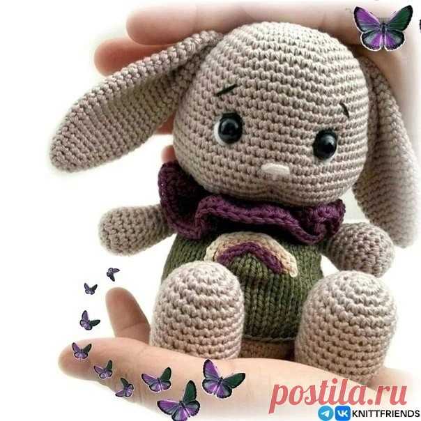 ​Зайка из пряжи Зайка из пряжиПеревод: Наталья Кузина.