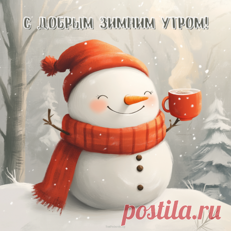 С добрым утром! Пусть сегодняшний день будет наполнен светлыми мыслями, добрыми делами и радостными событиями. с добрым утром открытки зимние