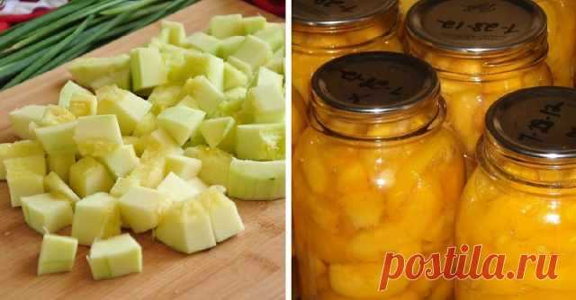 Ананасы из кабачков за 15 минут, на вкус не отличишь. Никто из гостей не смог с закрытыми глазами отгадать, что на самом деле ест. — Домашняя кулинария