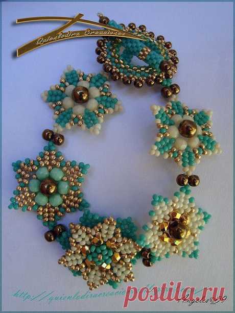 easy flower pattern | Beading jewelry