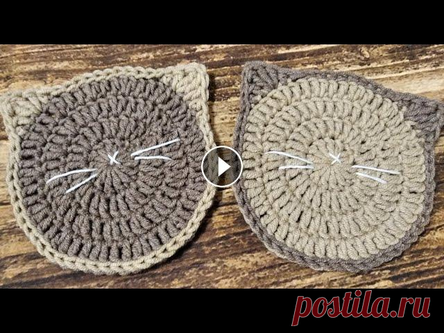 ПОДСТАВКА ПОД ГОРЯЧЕЕ "КОТИК" крючком /Stand UNDER a HOT "KITTY" crochet. Подставки под горячее – это пример доступных мелочей, которые придадут неповторимый уют и создадут теплую атмосферу на вашей кухне. Помощь каналу карт...