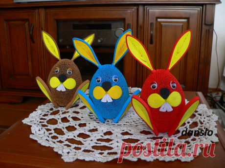 ZAJĄCZKI PISANKI WYKONANE TECHNIKĄ QUILLING - Garnek.pl