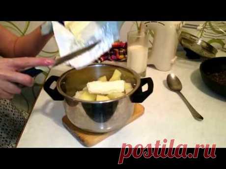 Пюре картофельное с луком Рецепт Что как приготовить на ужин дома классический быстро вкусно видео - YouTube