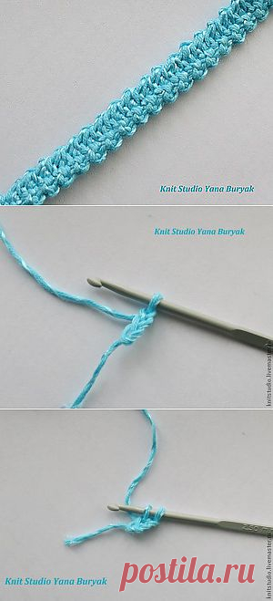 Шнур "широкая гусеничка". Мастер-класс - Ярмарка Мастеров - ручная работа, handmade