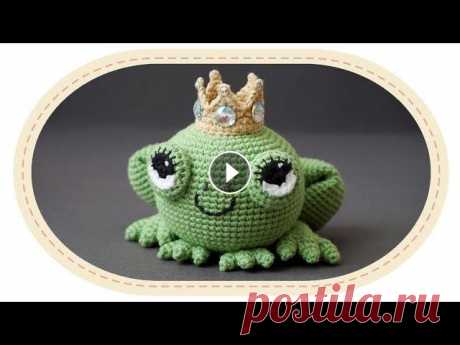 Царевна лягушка амигуруми крючком. Crochet frog amigurumi. Царевна лягушка амигуруми крючком. Crochet frog amigurumi. Поддержать мой канал: Support my channel by donation: Как сделать корону/Crown tutorial: Wi...