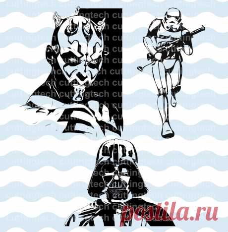 StarWars SVG PNG archivos de corte para usar con estudio de