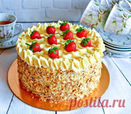 Торт Наташа классический советского времени рецепт с фото пошагово - 1000.menu