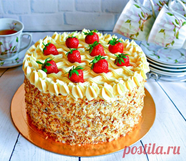 Торт Наташа классический советского времени рецепт с фото пошагово - 1000.menu