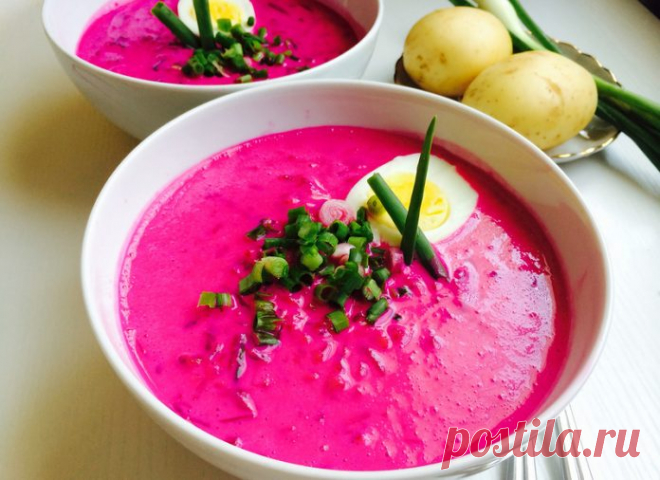 Холодный литовский борщ (Свекольник). Отличная альтернатива окрошке!