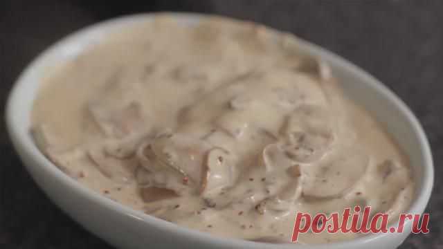 Сливочно-грибной соус. Рецепт для мультиварки | Четыре вкуса