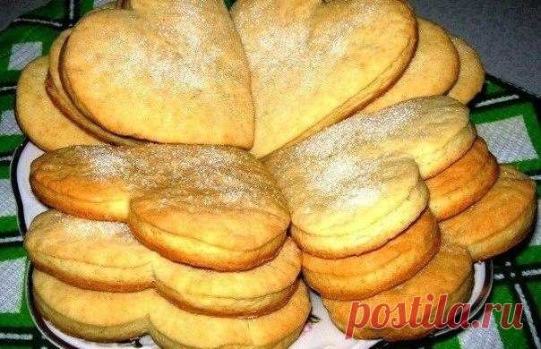 Коржики сметанные " Сердечные"