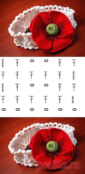 Повязка на голову "Мак".