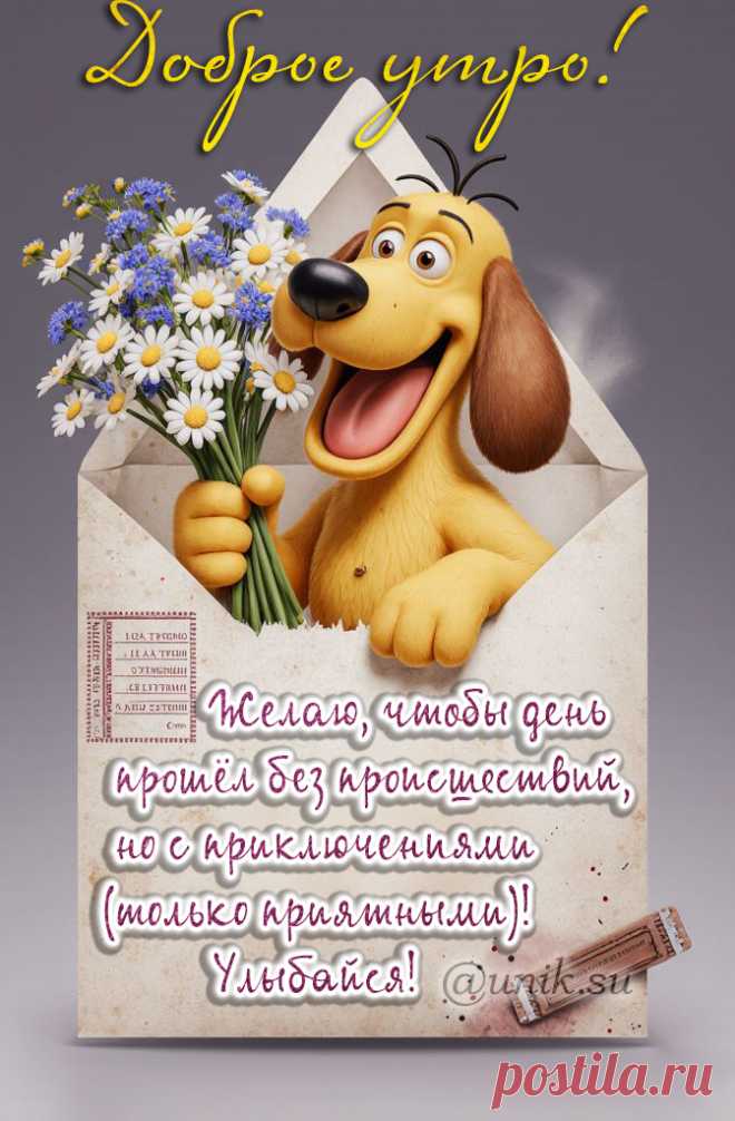 Позитивные открытки с пожеланием доброго утра