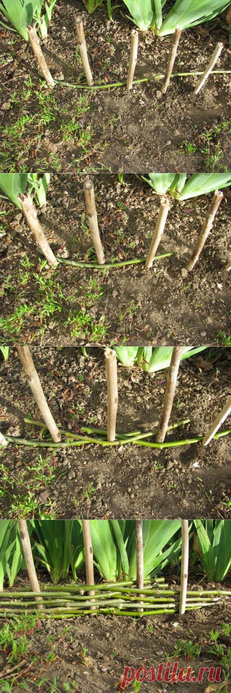 Нужен плетень? Легко! / Дачные поделки / 7dach.ru