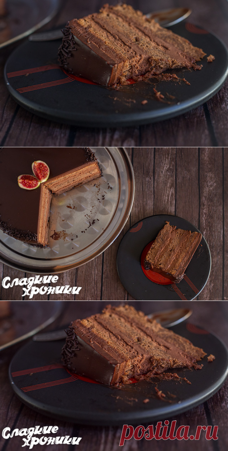 Трюфельный торт - "шоколадный взрыв" с пошаговым рецептом
