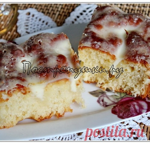 САХАРНЫЙ ПИРОГ СО СЛИВКАМИ