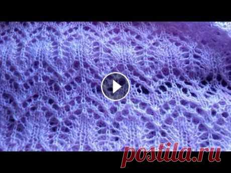 Палантин, шаль, узор, спицами. Ажурный NAKO Mohair Delicate спицы √4 &quot;Денежный сундучок&quot; для развития канала. Буду благодарна за любую финансовую поддержку канала. Карта Сбербанка...