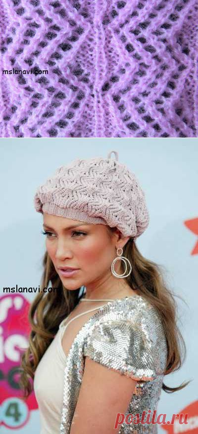 Ажурный узор спицами №95 | Вяжем с Ланой