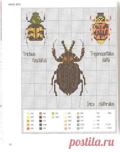 Книга: Lacroix Corinne - Insectes au point de croix (Marabout d'ficelle) 2006 - Рукодельница, вышивка - ТВОРЧЕСТВО РУК - Каталог статей - ЛИНИИ ЖИЗНИ