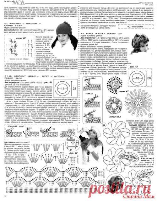 Эффектный берет почтовыми столбиками от Ольги балашовой. МК
