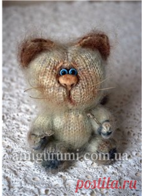 Кот Мартовский. Спицами. / https://ami.guru