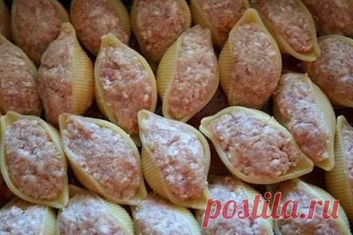 Как приготовить ракушки фаршированные - рецепт, ингредиенты и фотографии